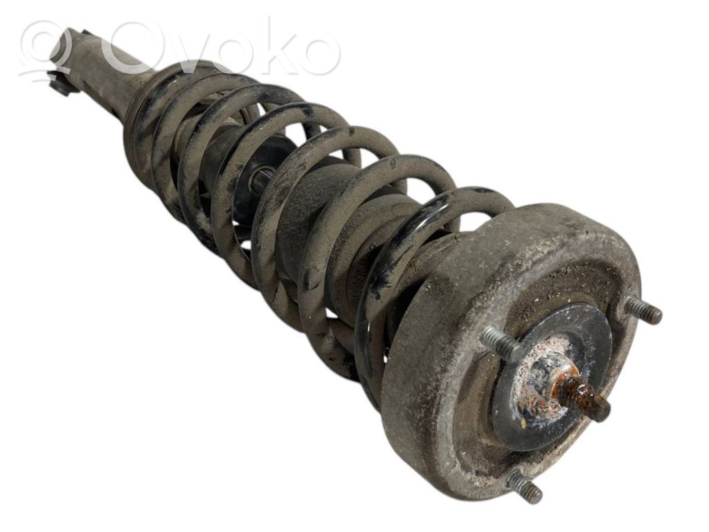 Rear shock absorber with spring