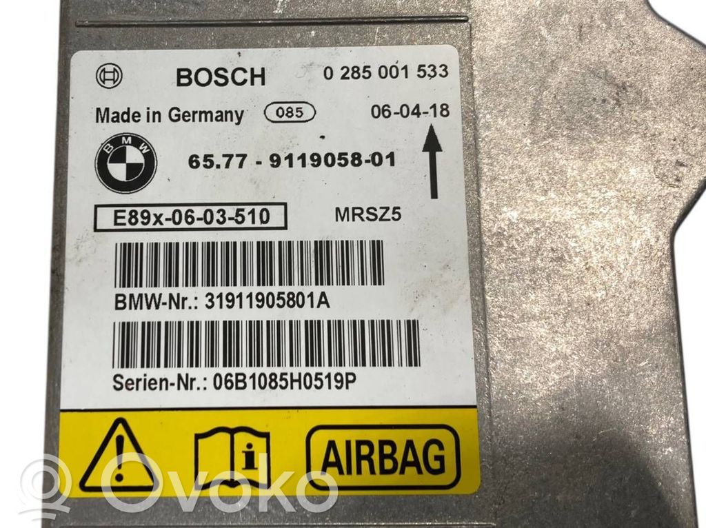 Gaisa spilvenu vadības bloks