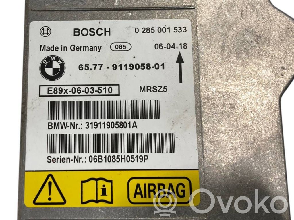 Gaisa spilvenu vadības bloks