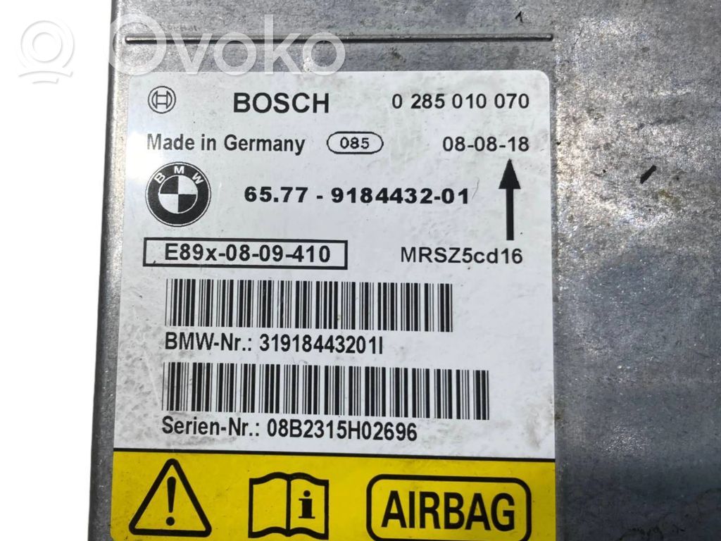 Gaisa spilvenu vadības bloks