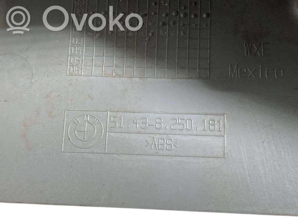 Kāju zonas sānu dekoratīvā apdare