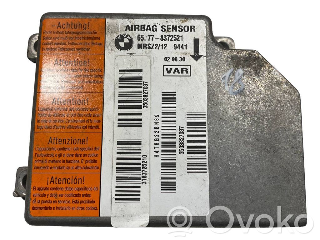 Airbag impact sensor