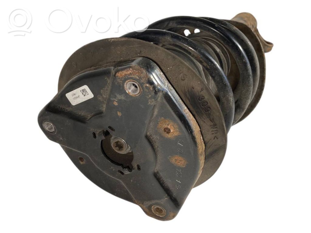 Front shock absorber with spring
