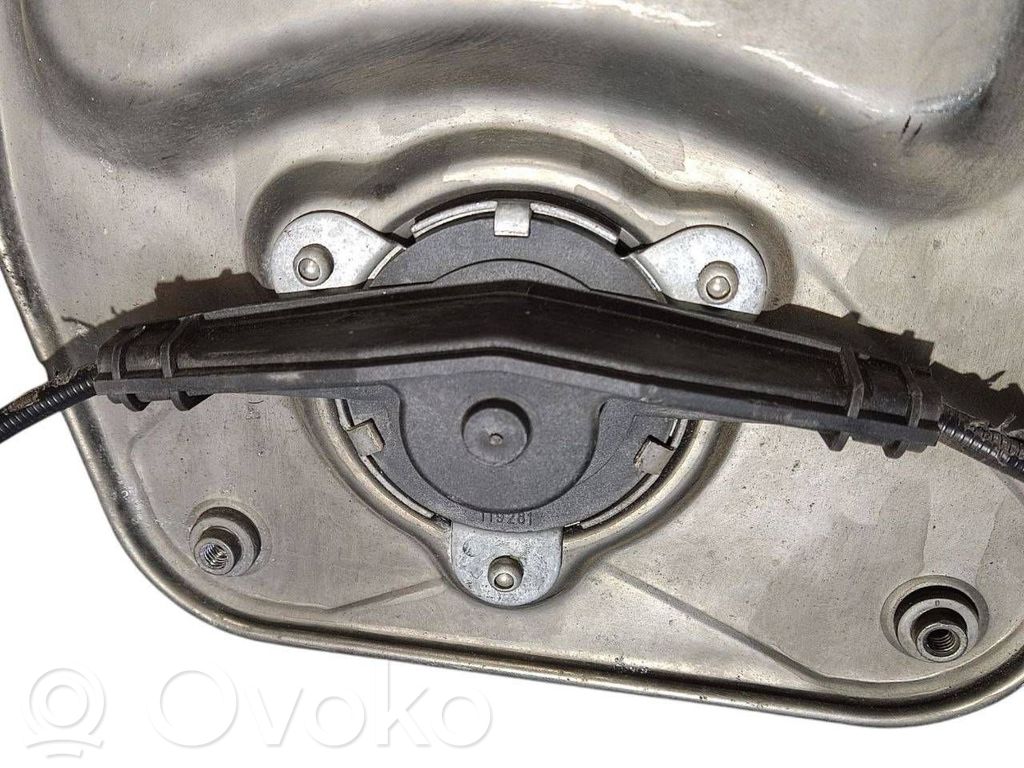 Rear electric window lift mechanism without motor
