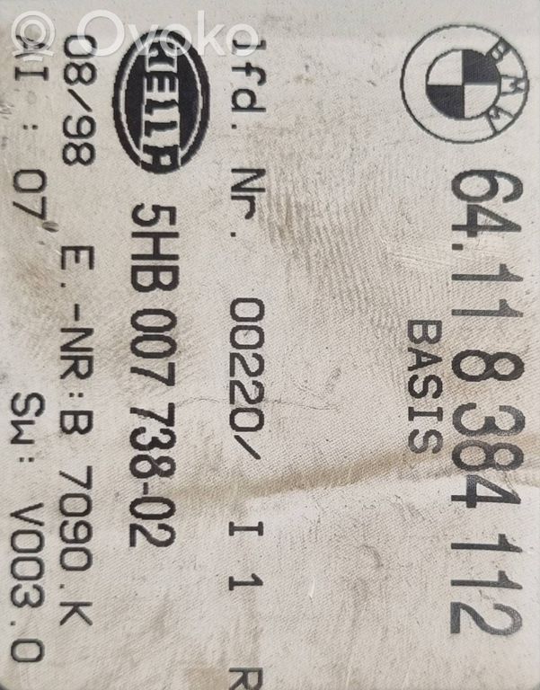 Gaisa kondicioniera / klimata kontroles / salona apsildes vadības bloks (salonā)