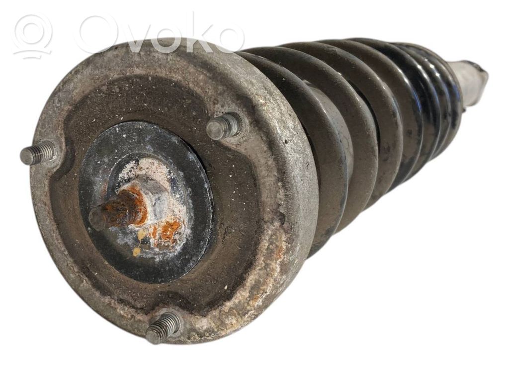 Rear shock absorber with spring