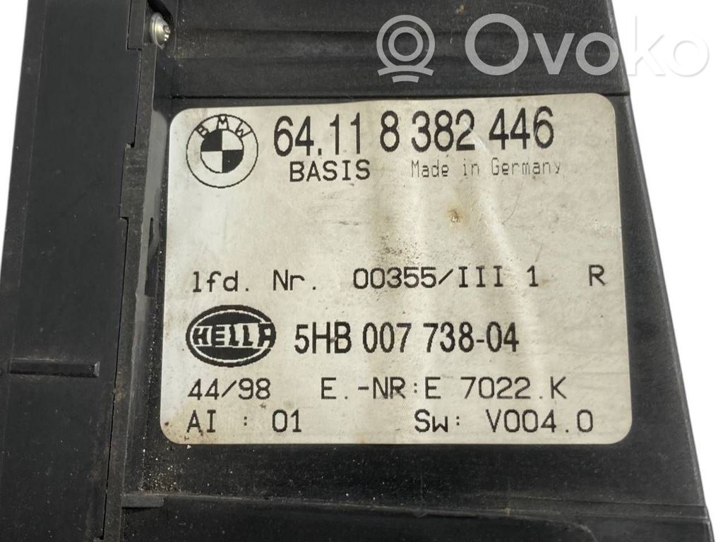 Air conditioning / climate control / interior heating control unit (in the passenger compartment)