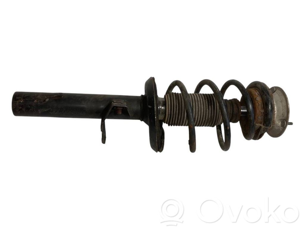 Front shock absorber with spring