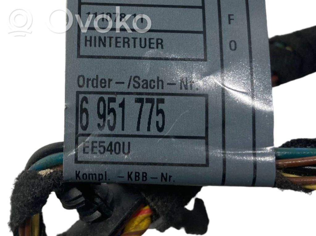 Rear door wiring installation