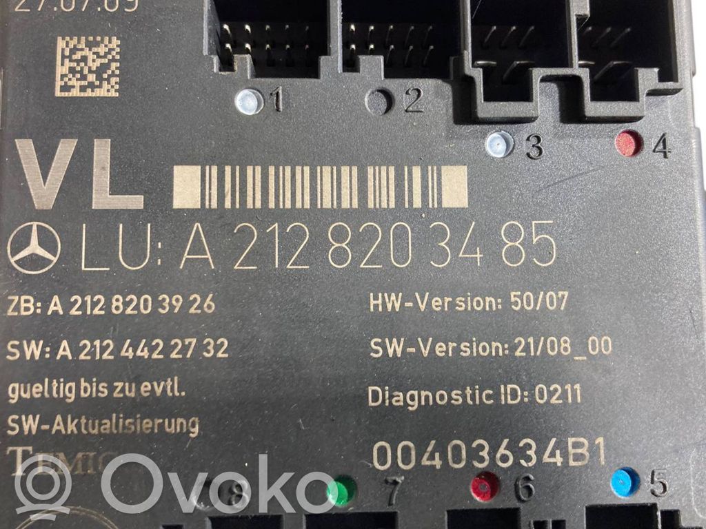 Durvju vadības bloks