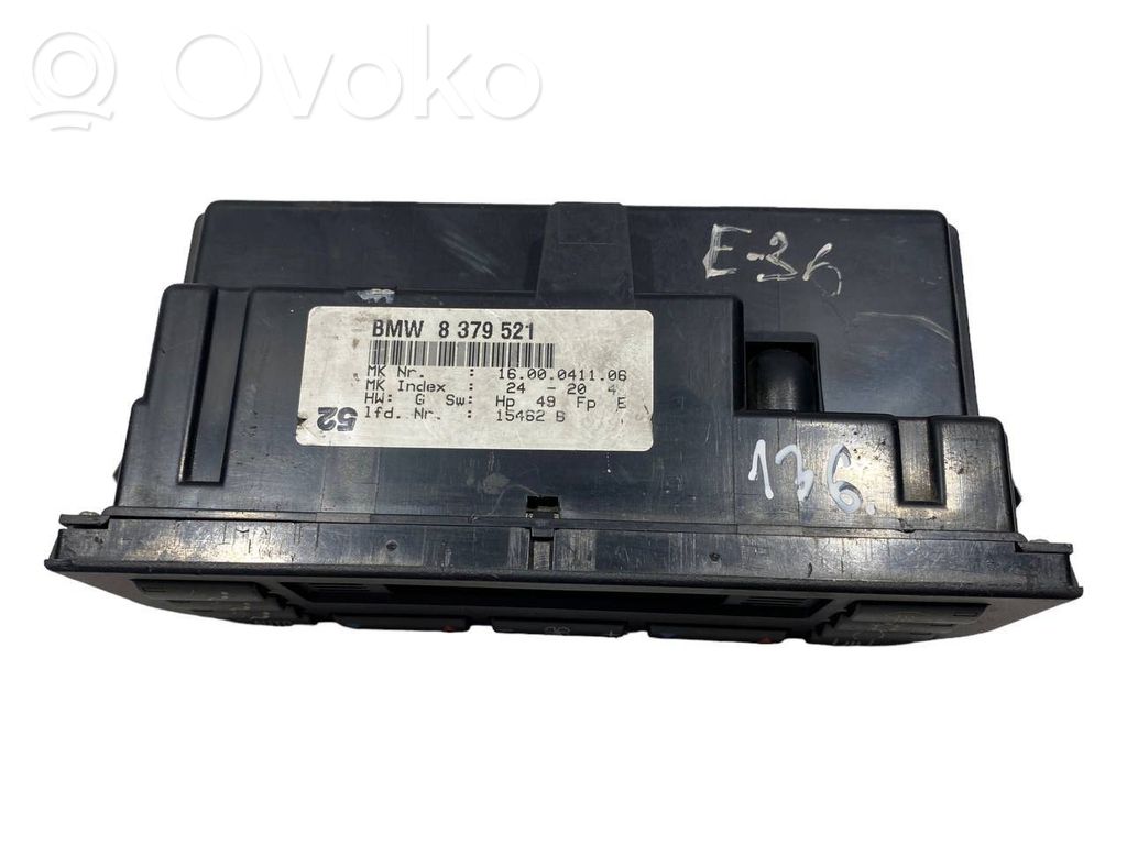 Gaisa kondicioniera / klimata kontroles / salona apsildes vadības bloks (salonā)