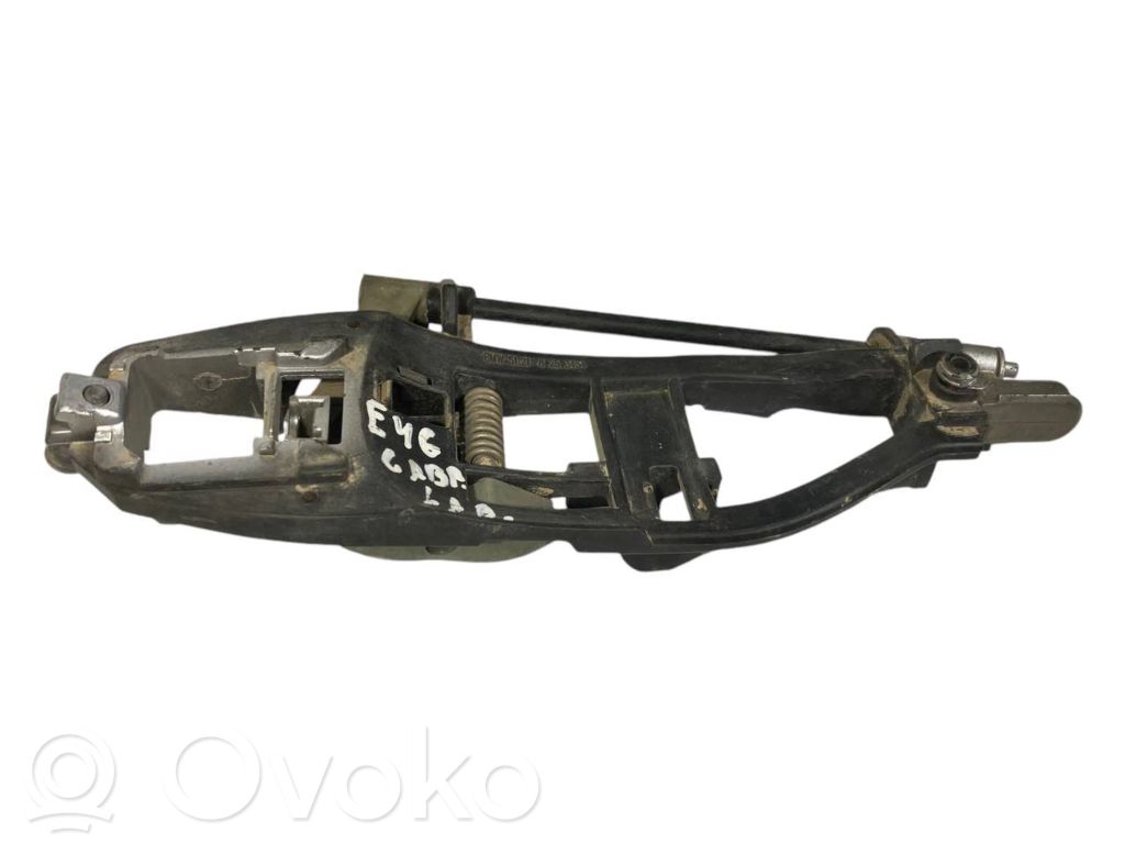 Holder/bracket for external opening handle at the back