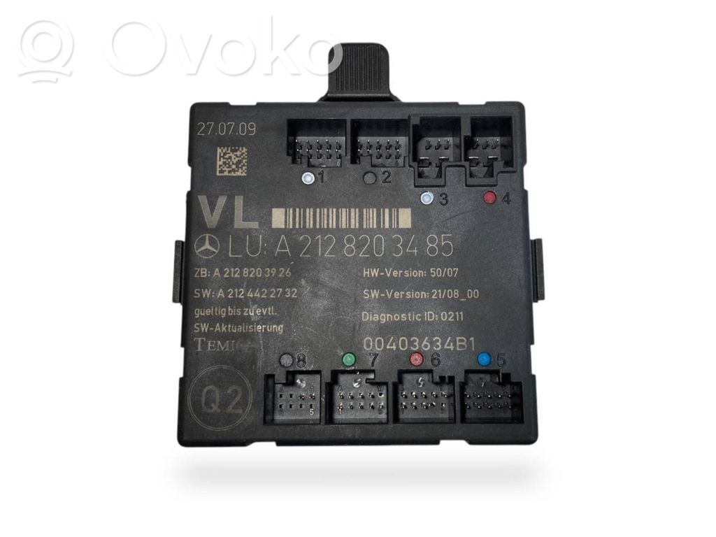 Durvju vadības bloks