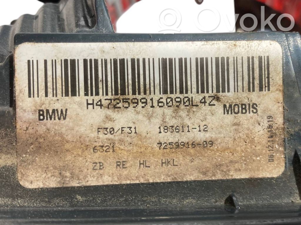 Taillight in the hood