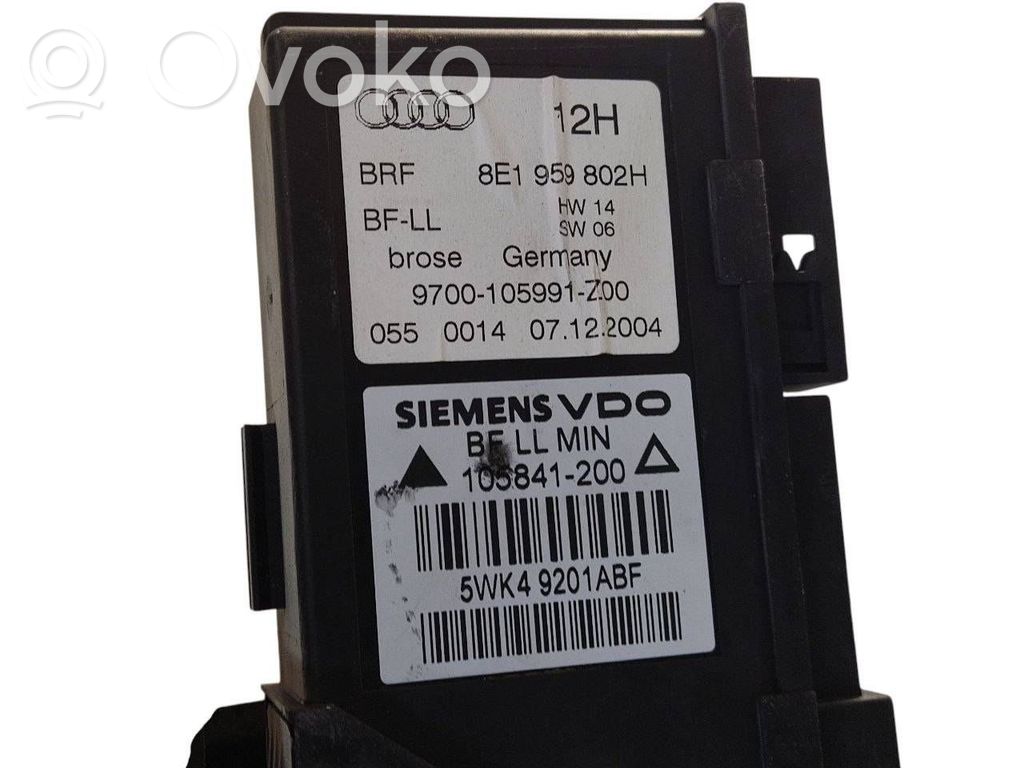 Priekšpusē elektriskā loga pacelšanas mehānisma komplekts