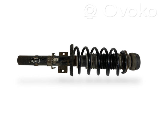 Front shock absorber with spring