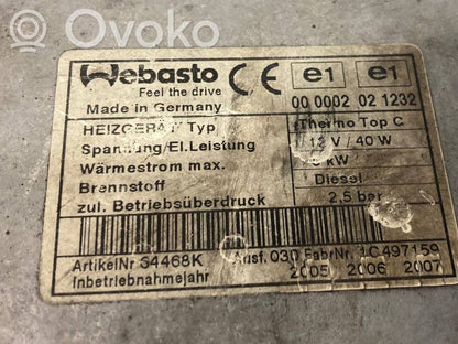 Autonomā apsilde ("Webasto")