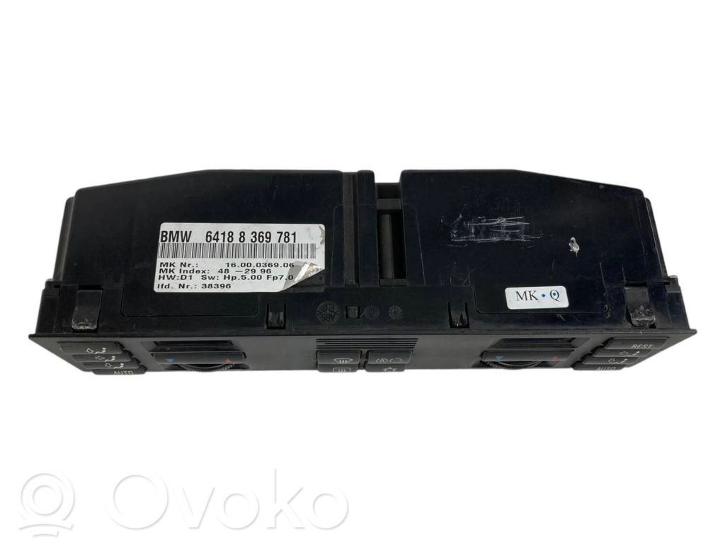 Gaisa kondicioniera / klimata kontroles / salona apsildes vadības bloks (salonā)