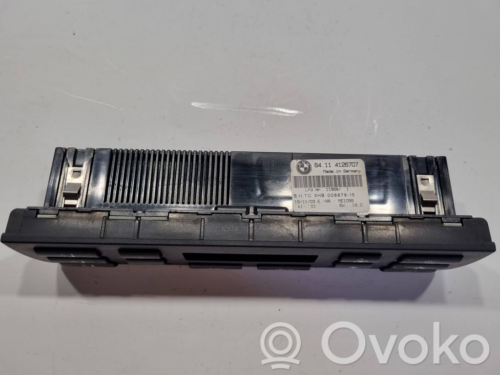 Air conditioning / climate control / interior heating control unit (in the passenger compartment)