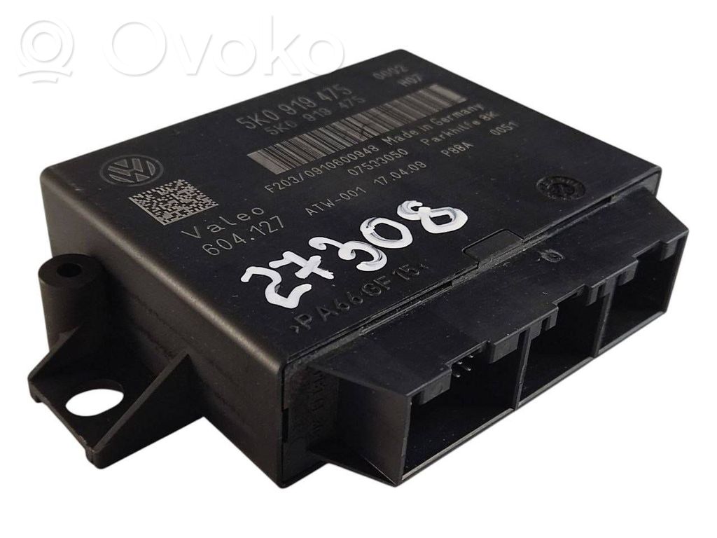 Parkošanas (PDC) vadības bloks