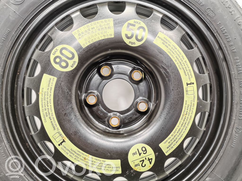 R 17 rezerves ritenis