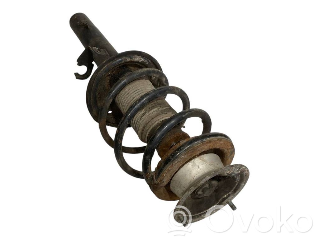 Front shock absorber with spring