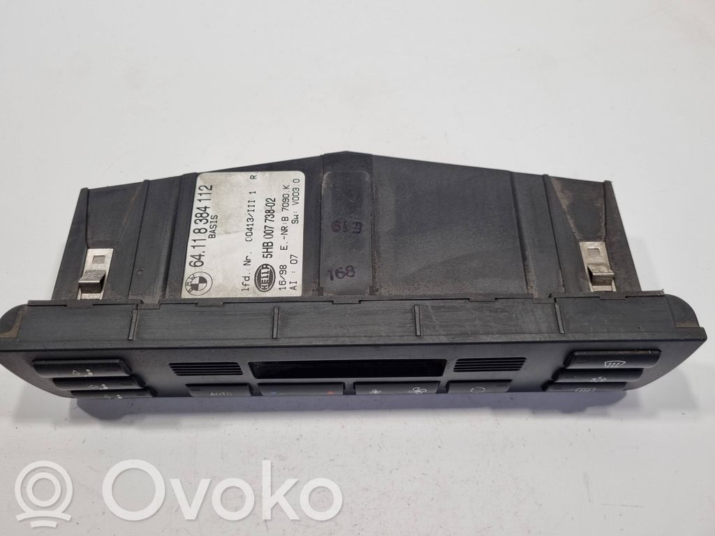 Air conditioning / climate control / interior heating control unit (in the passenger compartment)