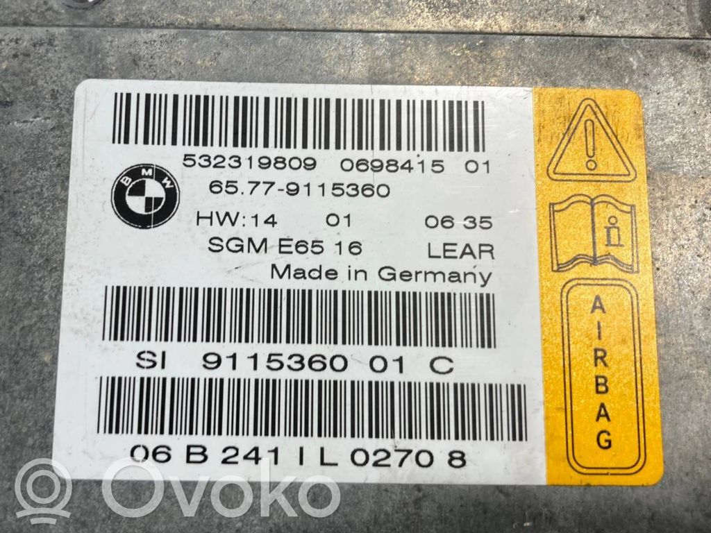 Gaisa spilvenu vadības bloks