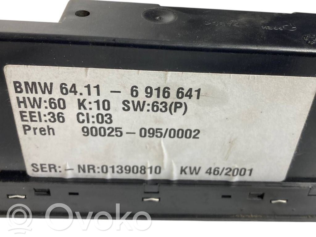 Gaisa kondicioniera / klimata kontroles / salona apsildes vadības bloks (salonā)