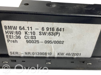 Gaisa kondicioniera / klimata kontroles / salona apsildes vadības bloks (salonā)