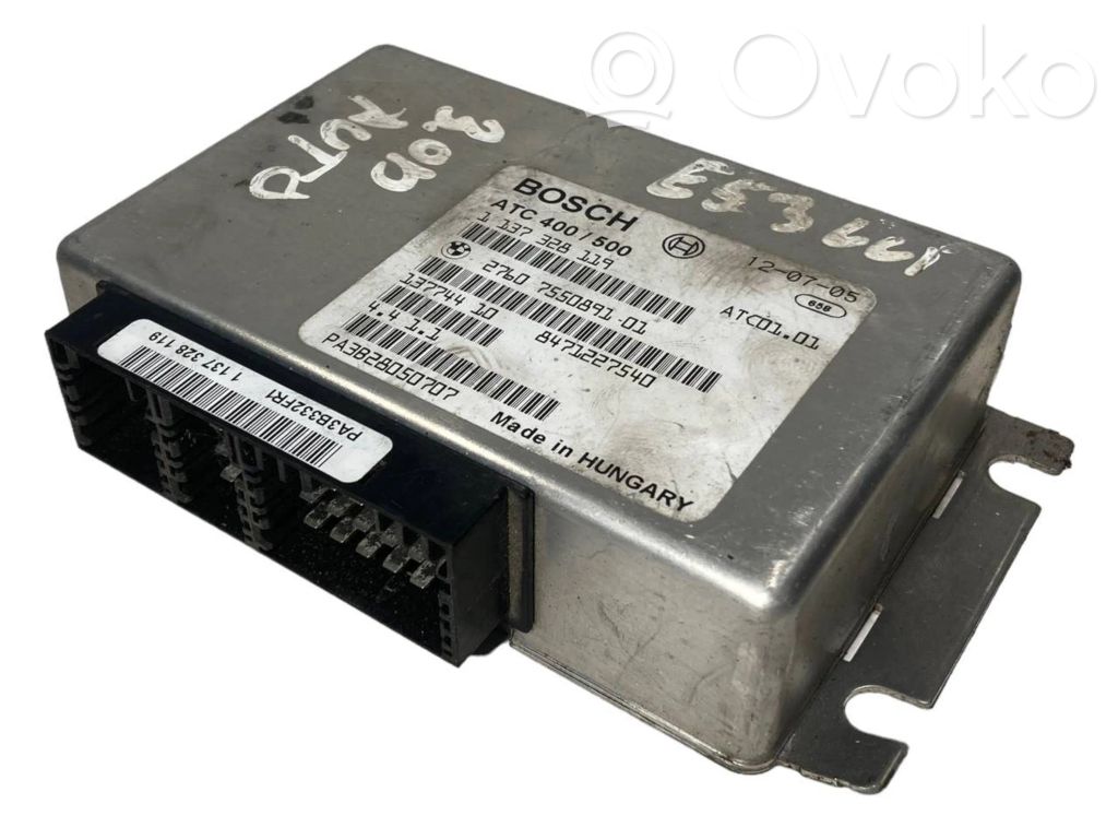 Pārnesumkārbas vadības bloks