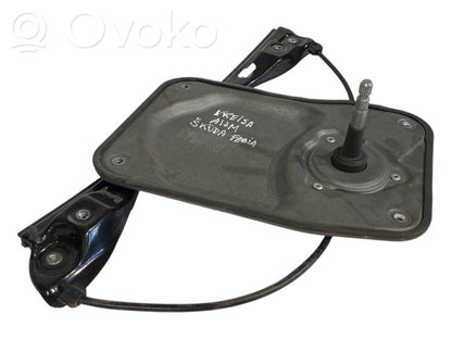 Rear electric window lift mechanism without motor