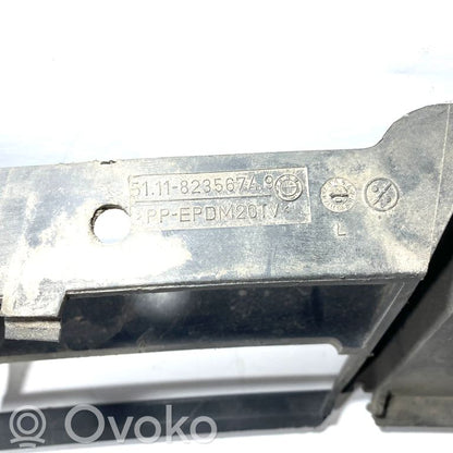 Decorative bumper trim at the front