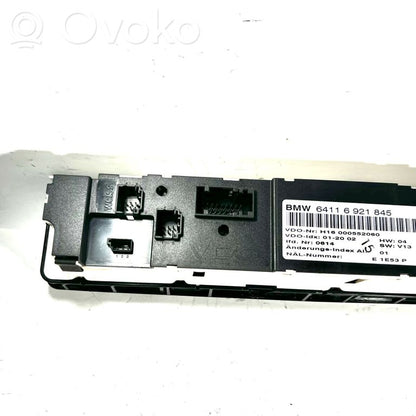 Air conditioning / climate control / interior heating control unit (in the passenger compartment)