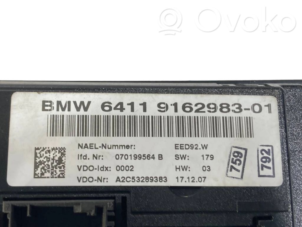 Air conditioning / climate control / interior heating control unit (in the passenger compartment)