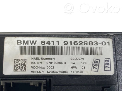 Air conditioning / climate control / interior heating control unit (in the passenger compartment)