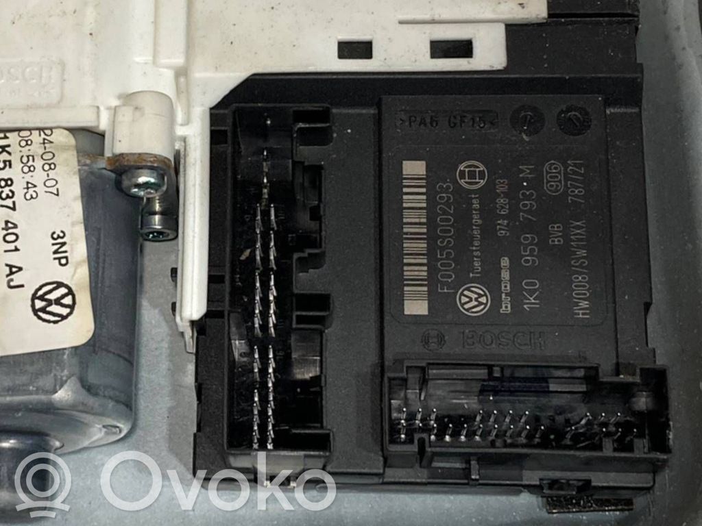 Priekšpusē elektriskā loga pacelšanas mehānisma komplekts