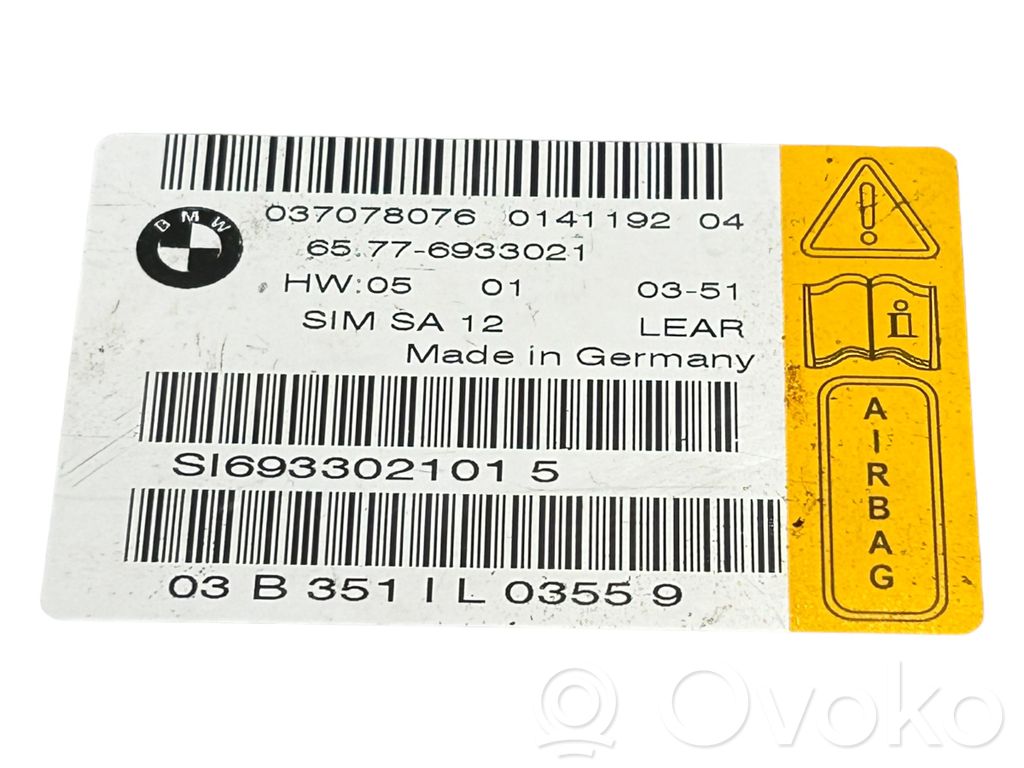 Gaisa spilvenu vadības bloks