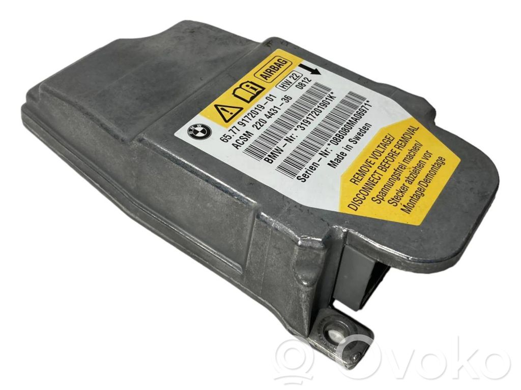 Gaisa spilvenu vadības bloks