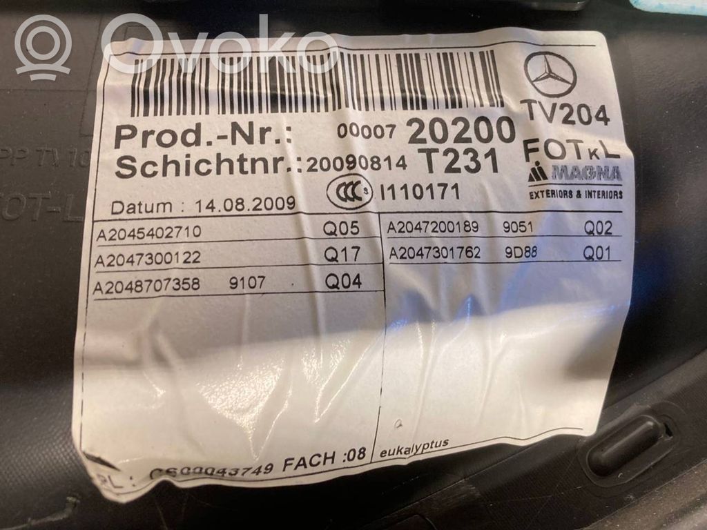 Apšuvums aizmugurējām durvīm