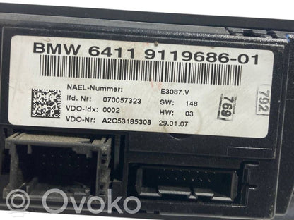 Gaisa kondicioniera / klimata kontroles / salona apsildes vadības bloks (salonā)