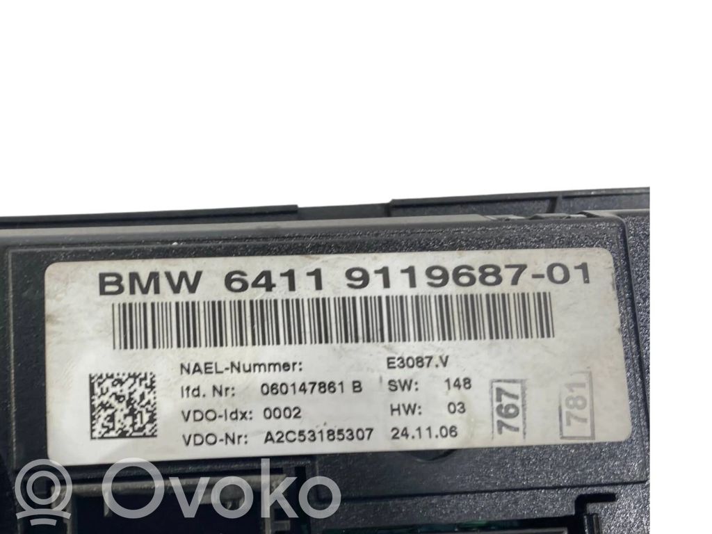 Air conditioning / climate control / interior heating control unit (in the passenger compartment)