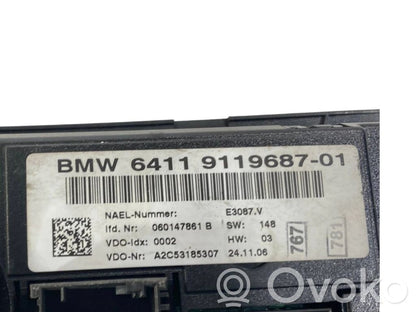 Air conditioning / climate control / interior heating control unit (in the passenger compartment)