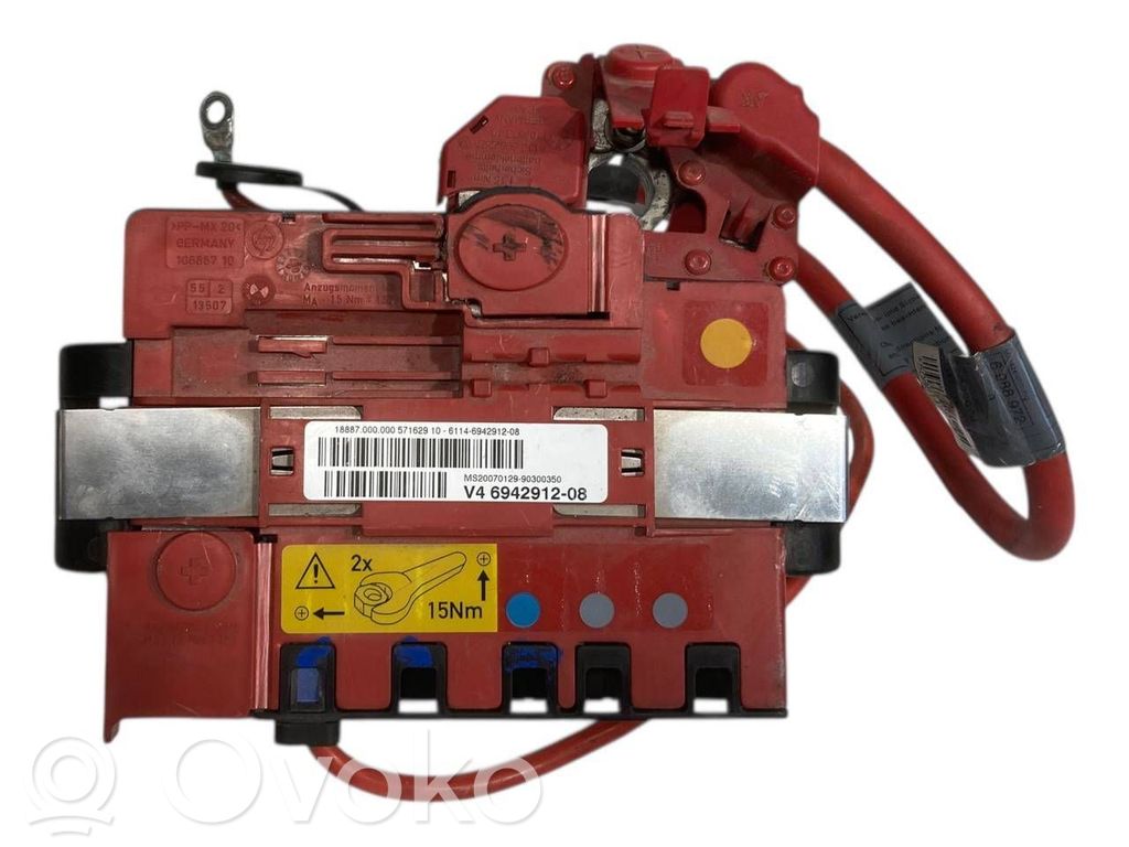 Узел соединения положительного провода