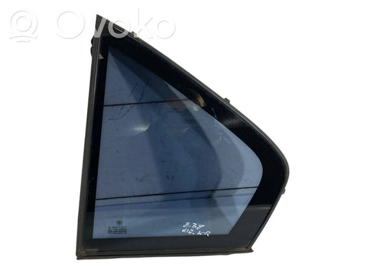 Small glass "A" in the rear door