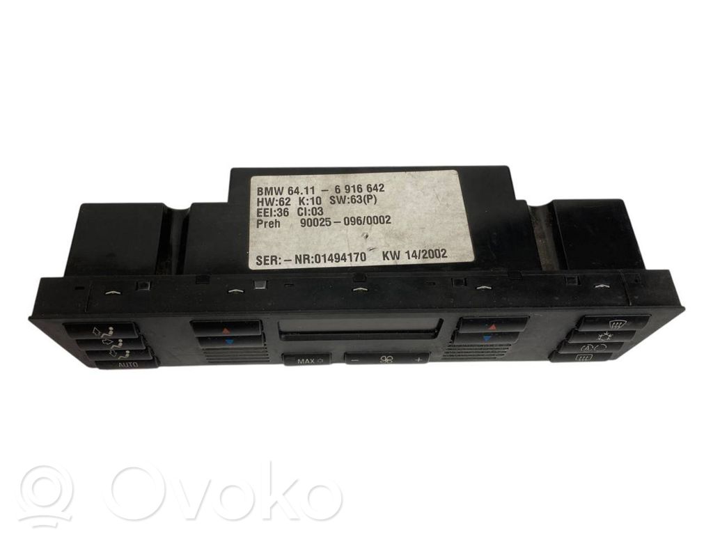 Gaisa kondicioniera / klimata kontroles / salona apsildes vadības bloks (salonā)