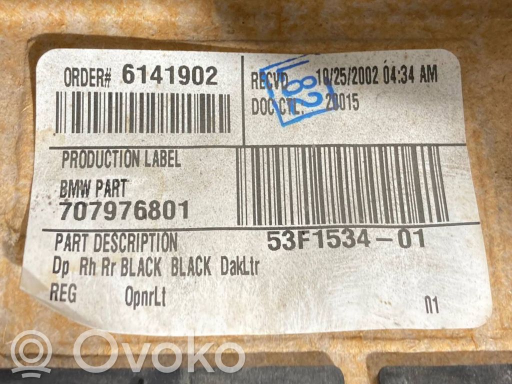 Apšuvums aizmugurējām durvīm