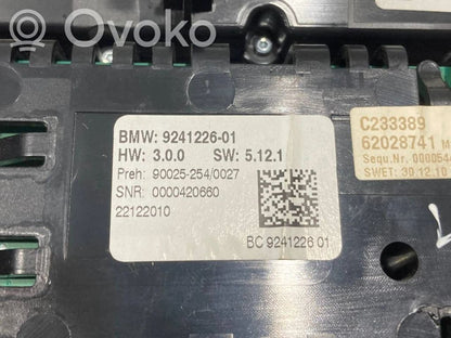 Gaisa kondicioniera / klimata kontroles / salona apsildes vadības bloks (salonā)