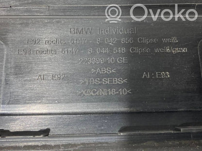 Priekšējā sliekšņa dekoratīvā apdare (iekšējā)