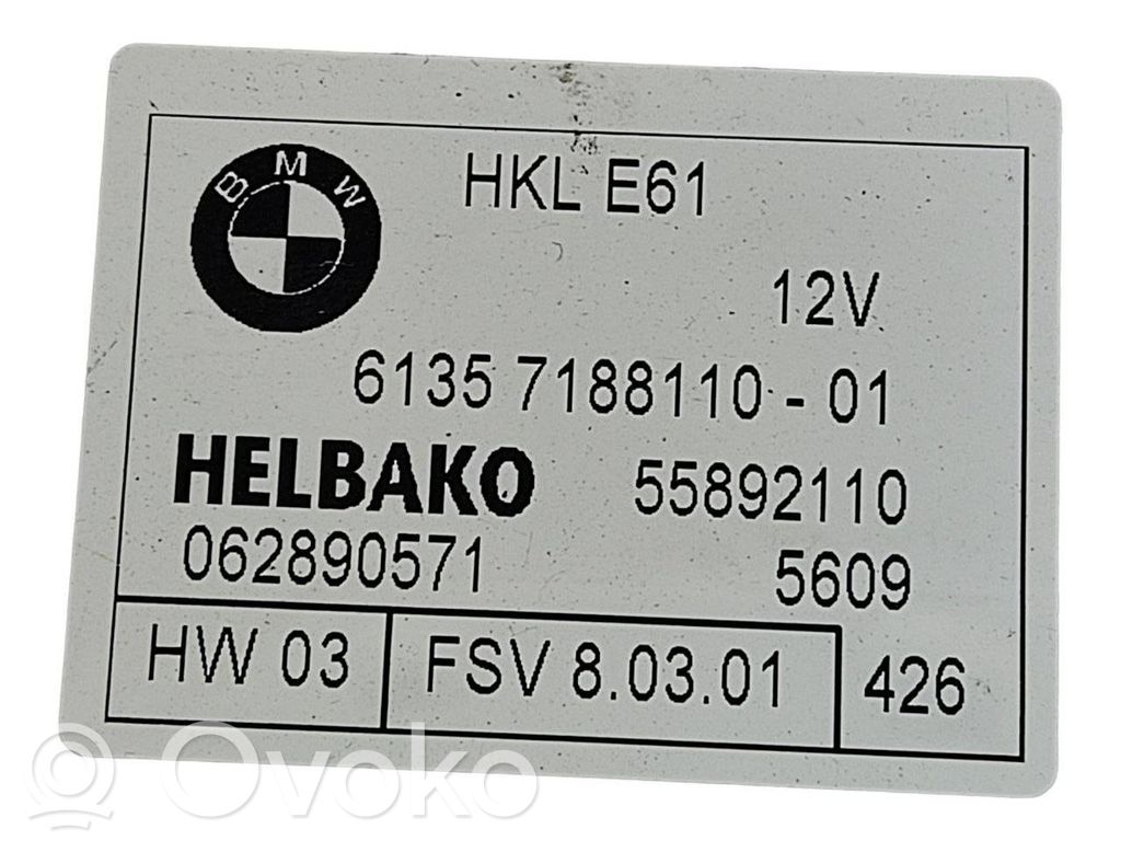 Bagāžnieka pārsega vadības bloks